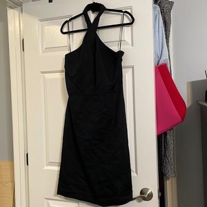 Banana Republic black halter dress